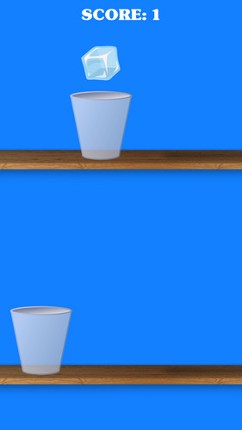 Ice Cube Jump - one tap endless hyper casual game - jump from one glass to another Image