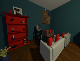 3D Procedurally Generated Rooms Using three.js Image