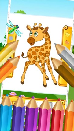 My Zoo Animal Friends Draw Coloring Book World for Kids screenshot