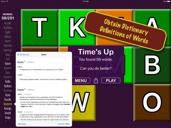 Slide A Word screenshot