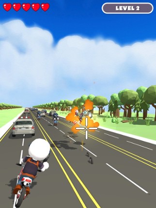 Traffic Chase - Moto Shooting screenshot