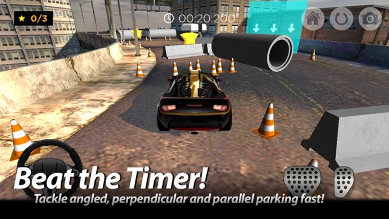 Car Parking Simulator 2015 Edition - Free city race car driver real simulation driving SIM game screenshot