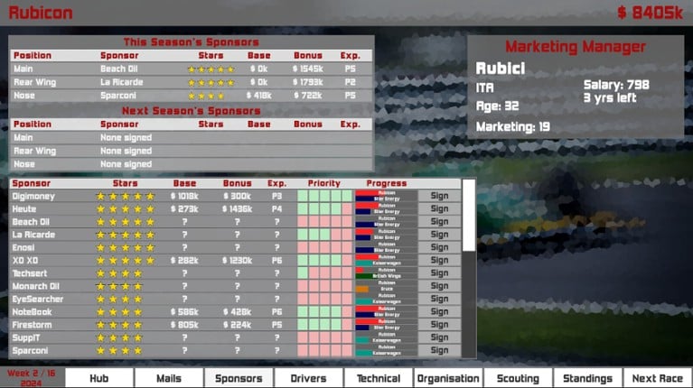 Formula Racing Manager screenshot