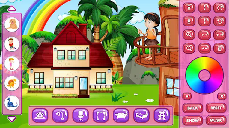 Doll house Design: Home games screenshot