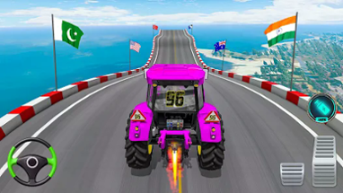 Mega Ramp Tractor Stunt Game Image