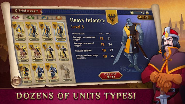 Timelines: Medieval War TBS screenshot