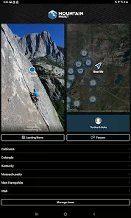 Mountain Project screenshot