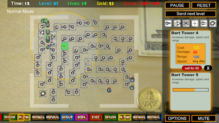 Desktop Tower Defense screenshot