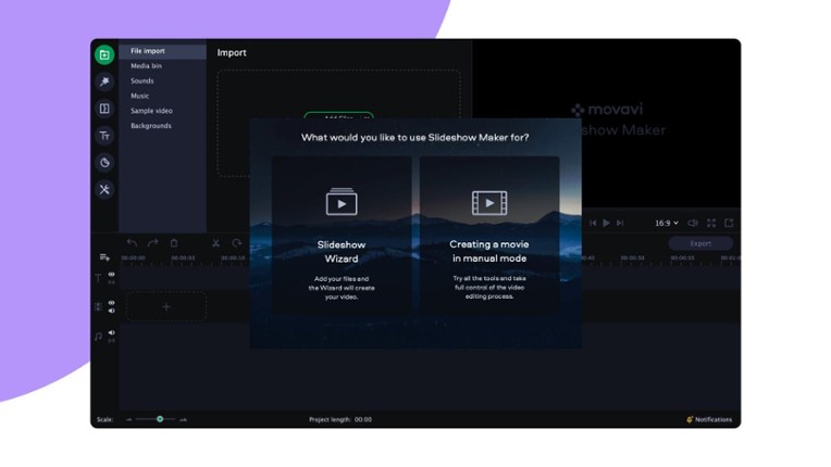 Movavi Slideshow Maker 8 screenshot