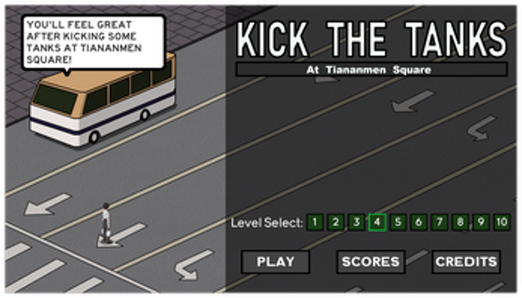 Kick the Tanks at Tiananmen Square Image