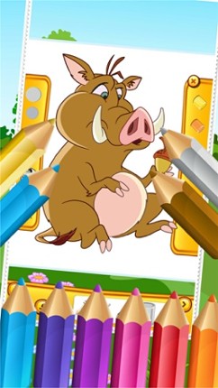 My Zoo Animal Friends Draw Coloring Book World for Kids Image