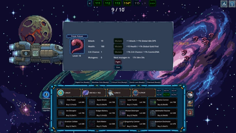 Space Fetus Attack Idle Clicker Image