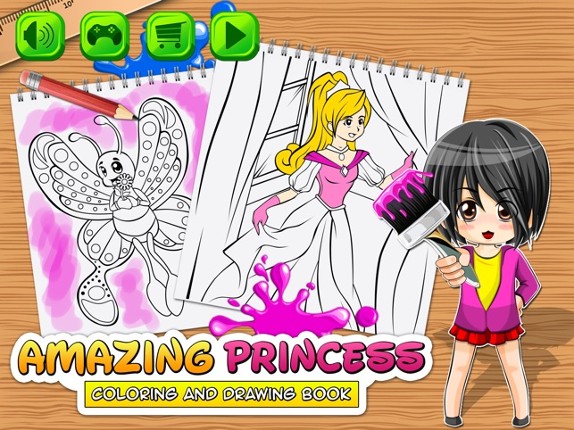 Amazing Princess Coloring In screenshot
