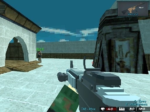 Games like Blocky combat Shooting Arena 3D Pixel