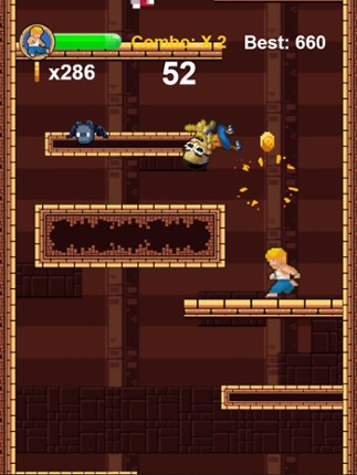 Dungeon Fighter - 8 Bit Endless Kung Fu Fighting Game screenshot
