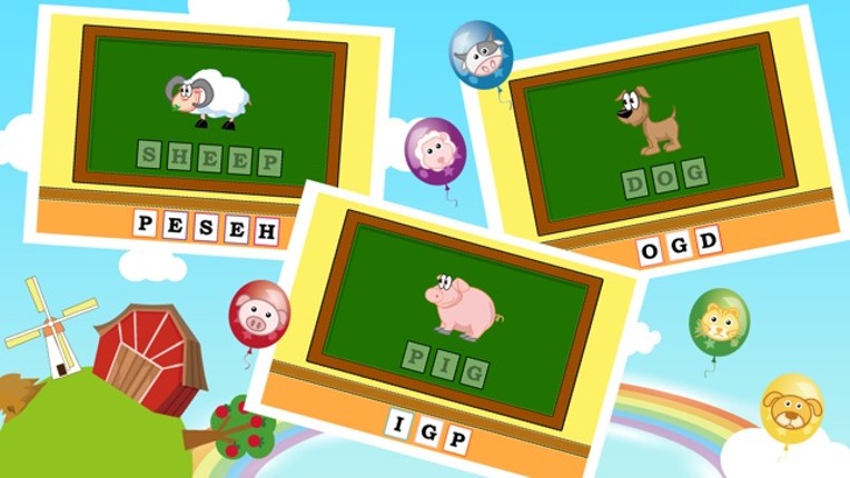 Farm Animal Puzzles - Educational Preschool Learning Games for Kids &amp; Toddlers Free screenshot