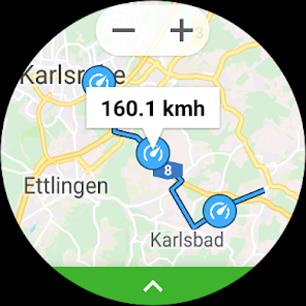Speedometer for smartwatches screenshot