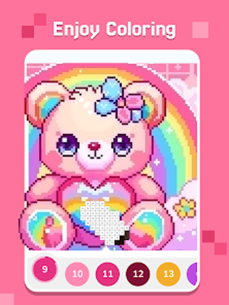 Pixel Coloring-Color by number Image