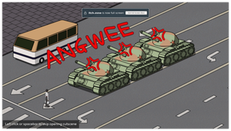 Kick the Tanks at Tiananmen Square Image