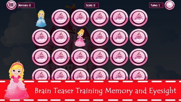 Princess Matching Remember Puzzles Games For Kids Image