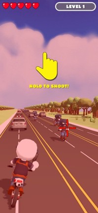 Traffic Chase - Moto Shooting screenshot