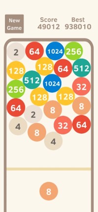 2048 Bubble Pop screenshot