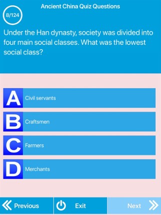 Ancient China Quiz screenshot
