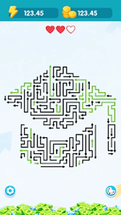 Arrow Escape Lines Image