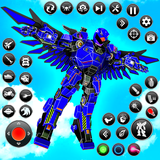 Games like Flying Hawk Robot Car Games