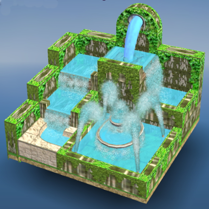 Flow Water Fountain 3D Puzzle Image