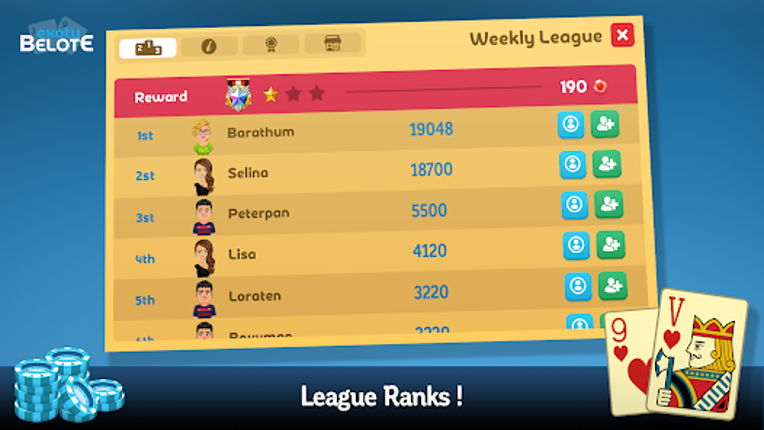 Exoty Online Belote & Coinche screenshot