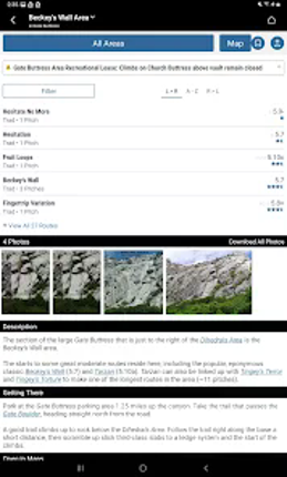 Mountain Project screenshot