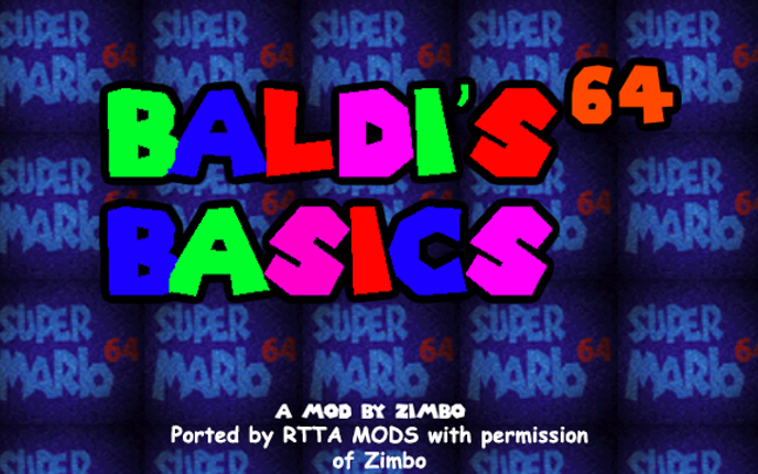 Baldi's Basics in Biology and Zoology 64 Game Cover