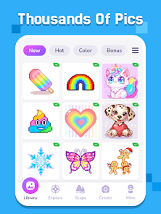 Pixel Coloring-Color by number screenshot