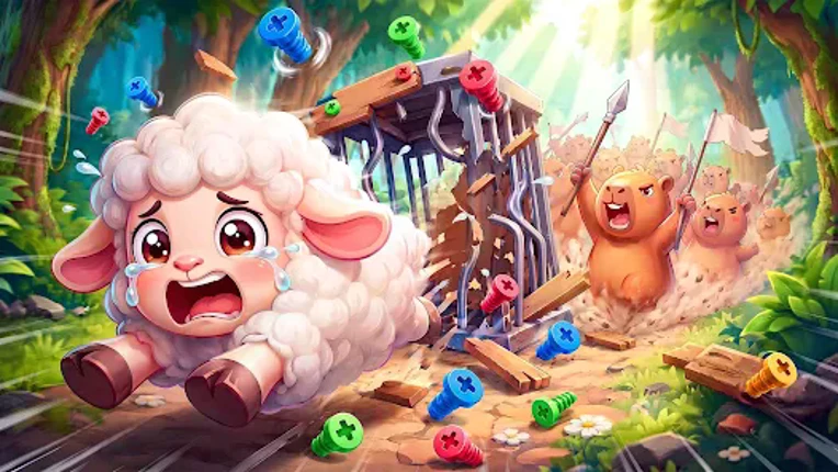 Save Sheep Jam: Unscrew Games screenshot