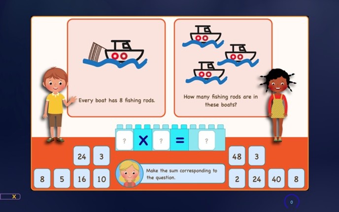 Multiplication Tables & Apples screenshot