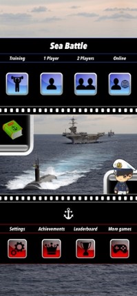 Sea Battle Board Game Image