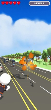 Traffic Chase - Moto Shooting screenshot