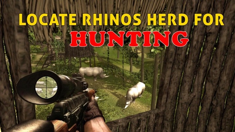 Wild Rhino Hunter Simulator – Hunt down animals in this jungle shooting simulation game screenshot