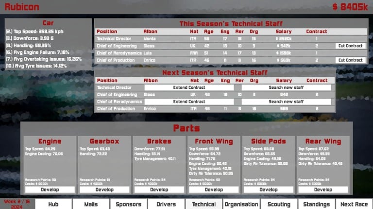 Formula Racing Manager screenshot