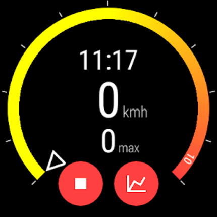 Speedometer for smartwatches screenshot