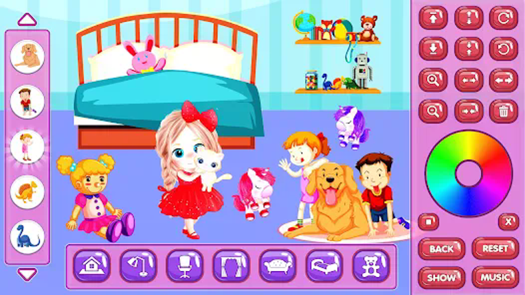Doll house Design: Home games screenshot