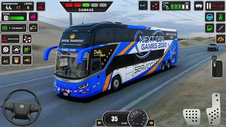 Real Offroad Bus Driving 3D screenshot