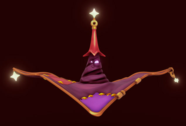 JamaJam October: Stylized Purple Wizard Hat Image