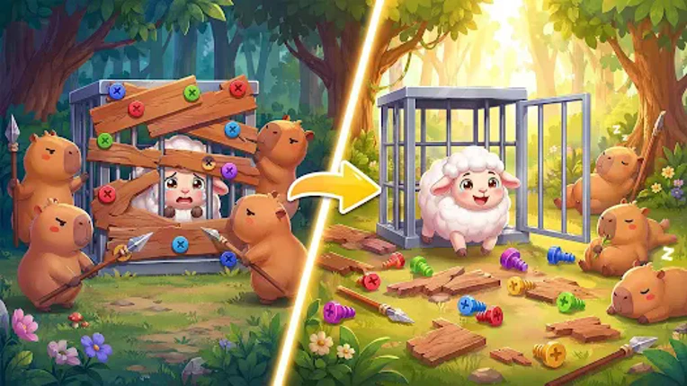 Save Sheep Jam: Unscrew Games screenshot