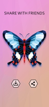 Low Poly - Color By Number Image