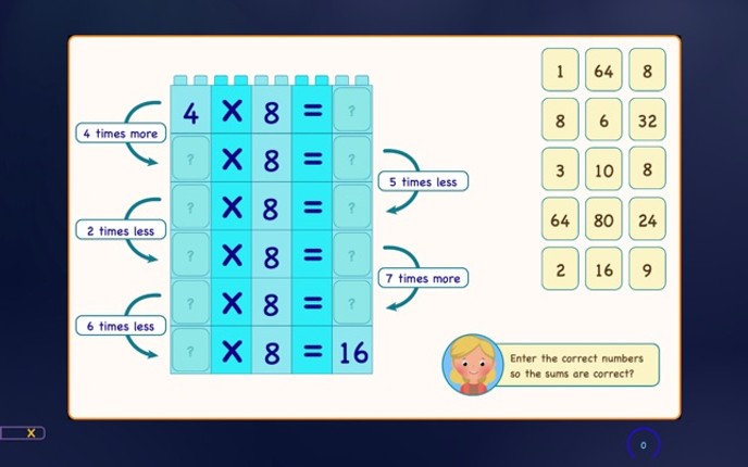 Multiplication Tables & Apples screenshot