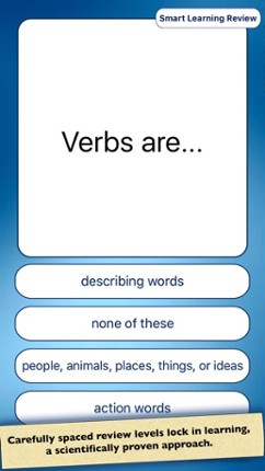Nouns &amp; Verbs Teaching Quiz Image