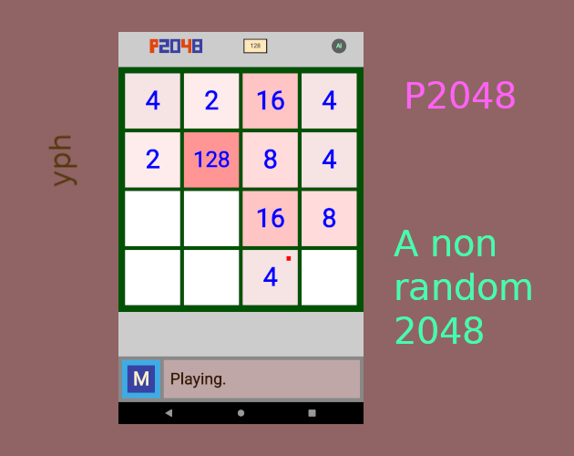 Games like P2048 - a 2048 puzzle game without randomness.