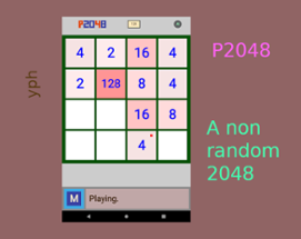 P2048 - a 2048 puzzle game without randomness. Image